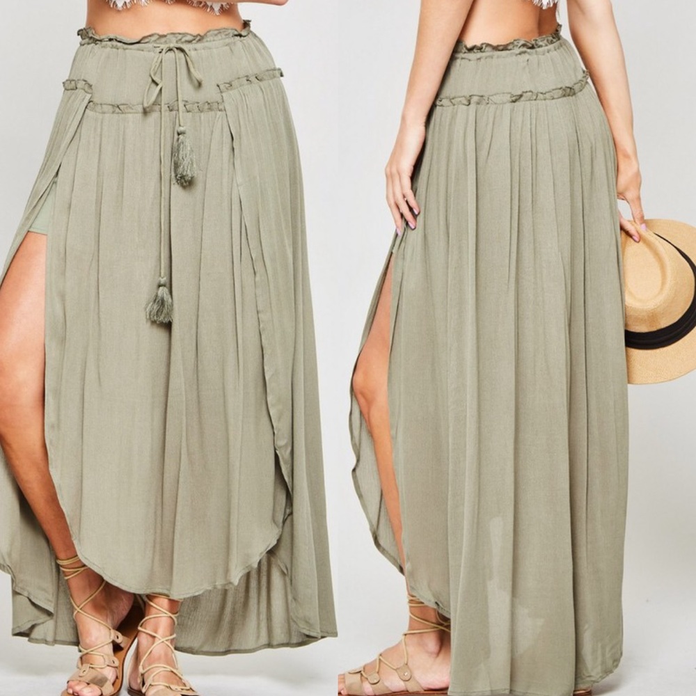 Boho Chic Maxi Skirt - Picture 3 of 7
